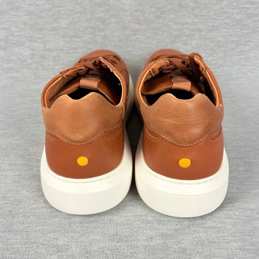 Samuel Hubbard Sunset Sneakers Mens 10.5 Brown Tan Leather Lightweight Comfort